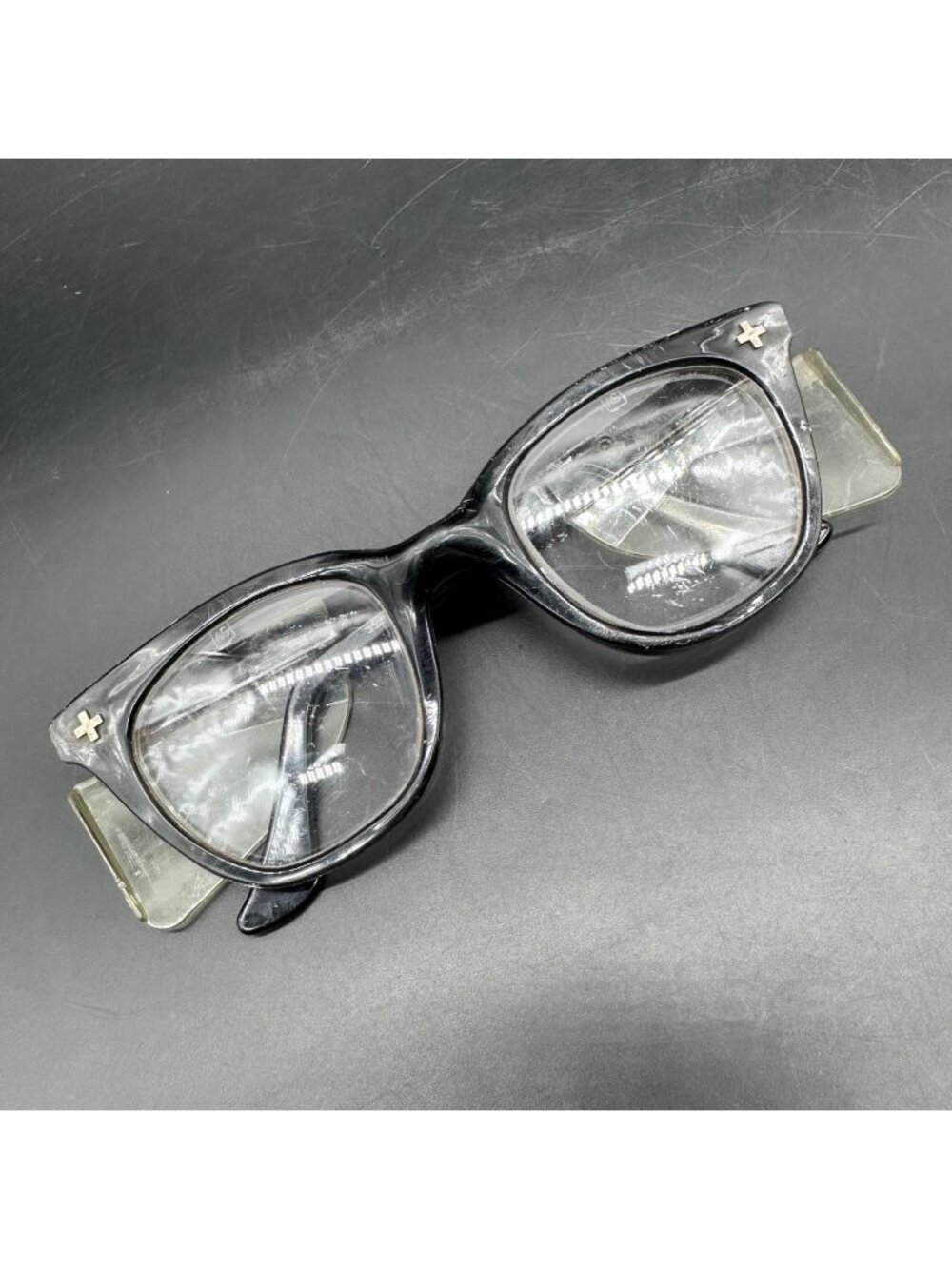 Vintage Safety Glasses Side Shields 1950s Jackson Z87 Black Eyeglasses READ